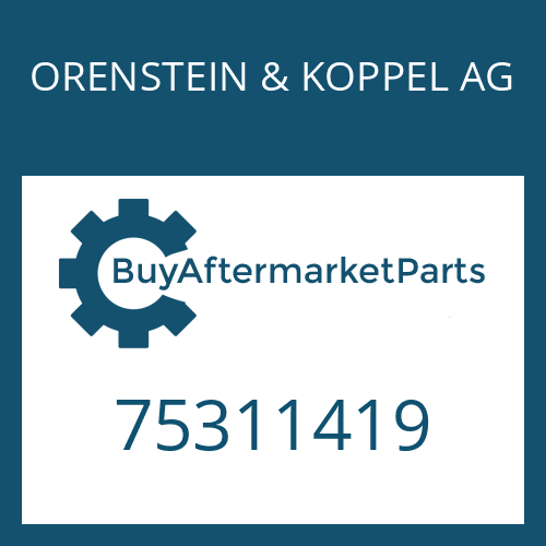 75311419 ORENSTEIN & KOPPEL AG O-RING