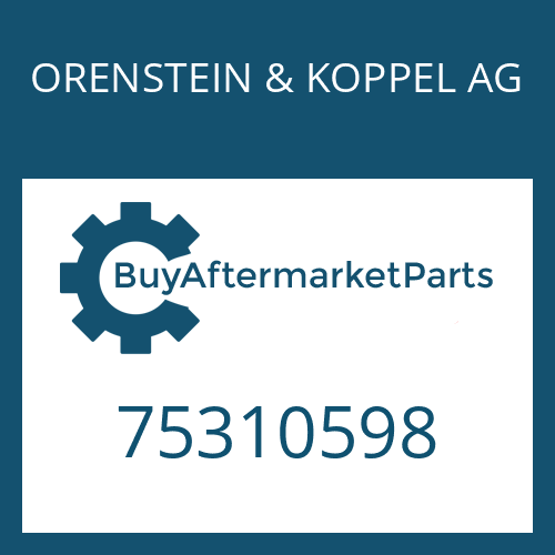 ORENSTEIN & KOPPEL AG 75310598 - SNAP RING