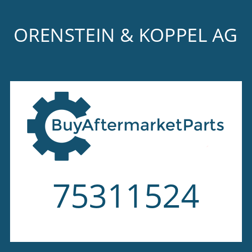 ORENSTEIN & KOPPEL AG 75311524 - LOCK PLATE
