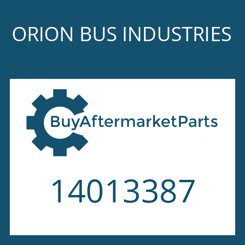 14013387 ORION BUS INDUSTRIES HOSE CLAMP