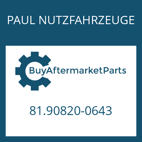 PAUL NUTZFAHRZEUGE 81.90820-0643 - V-RING