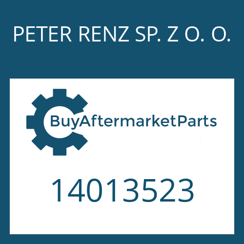 PETER RENZ SP. Z O. O. 14013523 - CAP SCREW