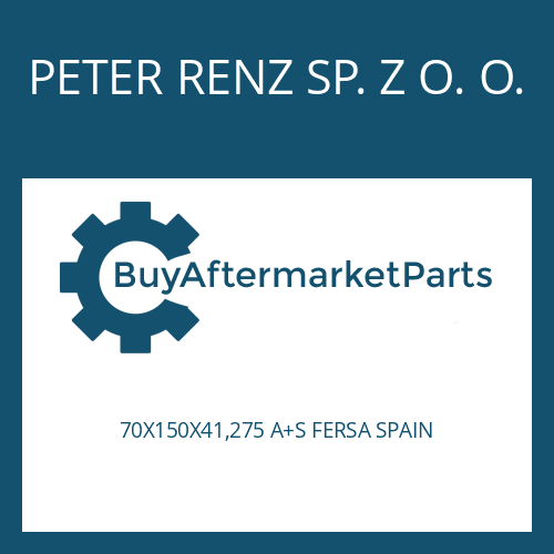 PETER RENZ SP. Z O. O. 70X150X41,275 A+S FERSA SPAIN - TAPERED ROLLER BEARING