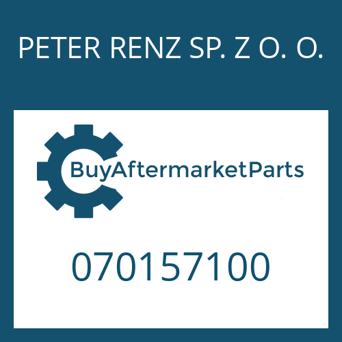 PETER RENZ SP. Z O. O. 070157100 - O-RING