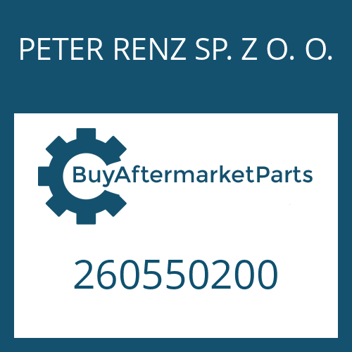 260550200 PETER RENZ SP. Z O. O. SHAFT SEAL