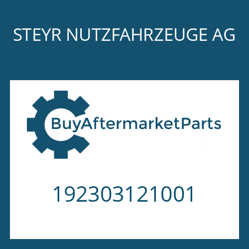 STEYR NUTZFAHRZEUGE AG 192303121001 - O-RING