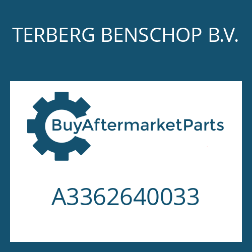 TERBERG BENSCHOP B.V. A3362640033 - SPEEDO CONN.PCE
