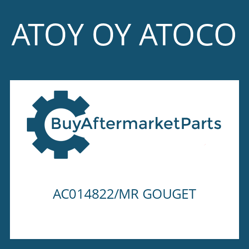 AC014822/MR GOUGET ATOY OY ATOCO THRUST PLATE