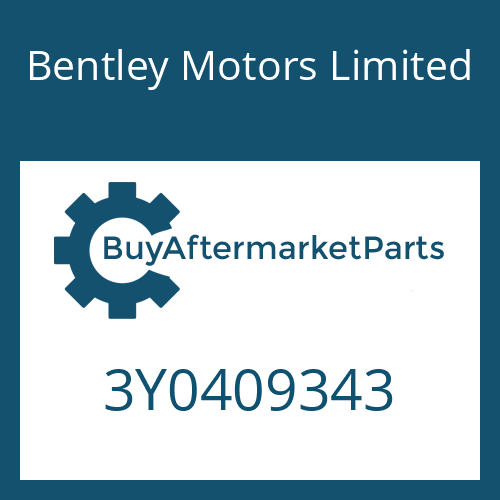 Bentley Motors Limited 3Y0409343 - ABTRIEBSFLANSCH