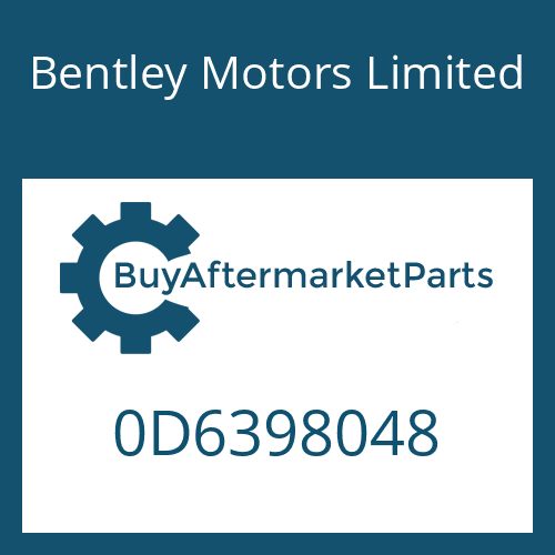 0D6398048 Bentley Motors Limited SMALL COMPONENTS SET