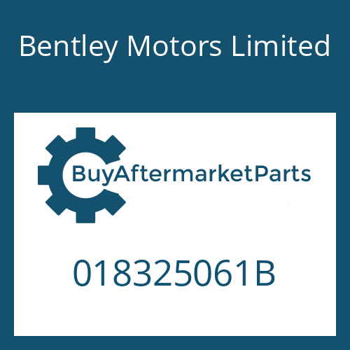 Bentley Motors Limited 018325061B - HEXALOBULAR DRIVING SCREW