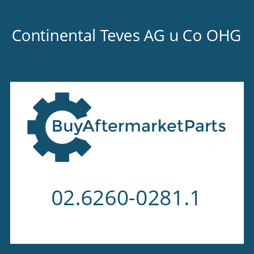 02.6260-0281.1 Continental Teves AG u Co OHG O-RING