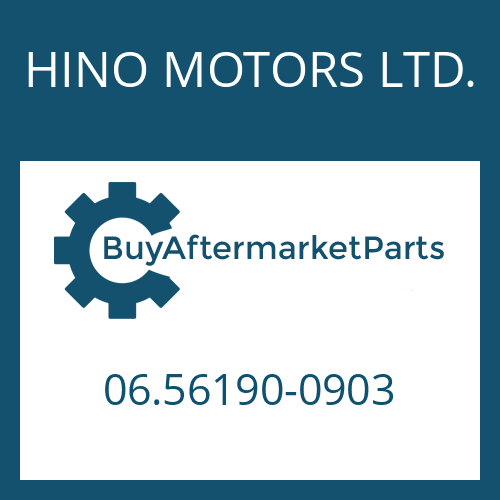 HINO MOTORS LTD. 06.56190-0903 - SEALING RING