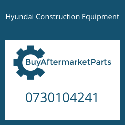 Hyundai Construction Equipment 0730104241 - WASHER