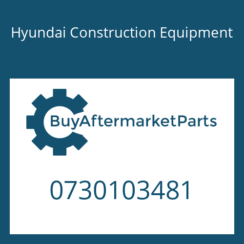 Hyundai Construction Equipment 0730103481 - INTERM.WASHER