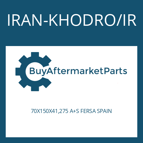 IRAN-KHODRO/IR 70X150X41,275 A+S FERSA SPAIN - TAPERED ROLLER BEARING