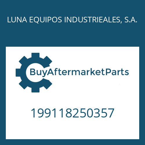 199118250357 LUNA EQUIPOS INDUSTRIEALES, S.A. ADJUSTMENT PLATE
