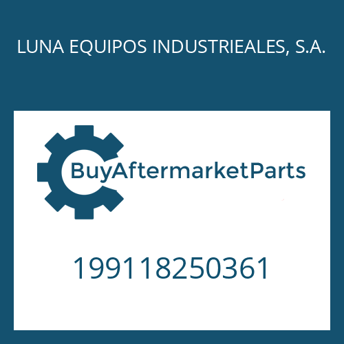 199118250361 LUNA EQUIPOS INDUSTRIEALES, S.A. ADJUSTMENT PLATE