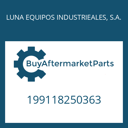 199118250363 LUNA EQUIPOS INDUSTRIEALES, S.A. ADJUSTMENT PLATE
