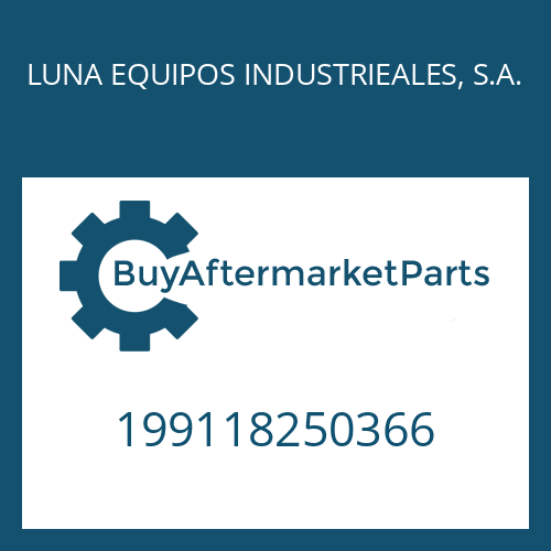 199118250366 LUNA EQUIPOS INDUSTRIEALES, S.A. ADJUSTMENT PLATE