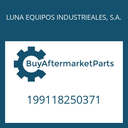 LUNA EQUIPOS INDUSTRIEALES, S.A. 199118250371 - ADJUSTMENT PLATE