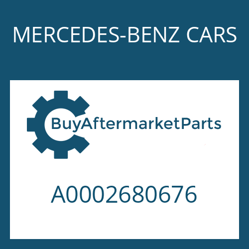 MERCEDES-BENZ CARS A0002680676 - WASHER