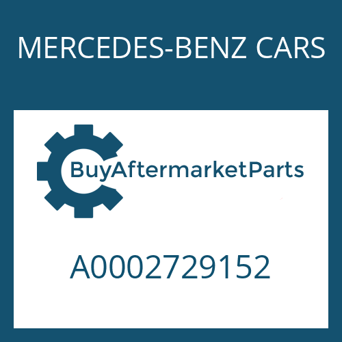 MERCEDES-BENZ CARS A0002729152 - SPACING WASHER