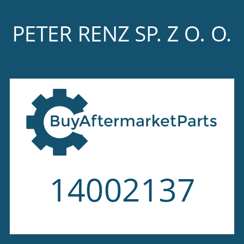 14002137 PETER RENZ SP. Z O. O. RING