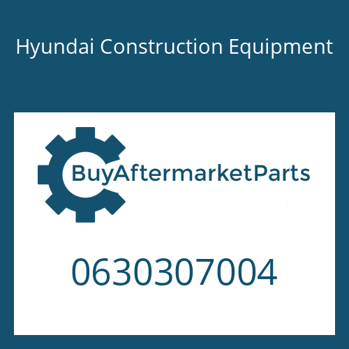 Hyundai Construction Equipment 0630307004 - SPRING WASHER