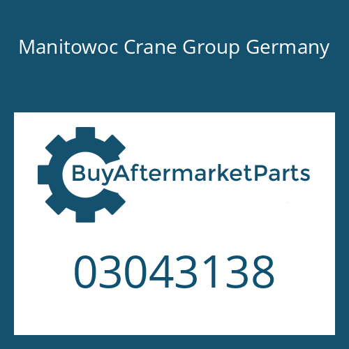 03043138 Manitowoc Crane Group Germany SOLENOID VALVE