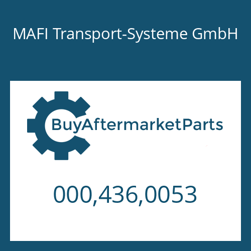 MAFI Transport-Systeme GmbH 000,436,0053 - TIE ROD