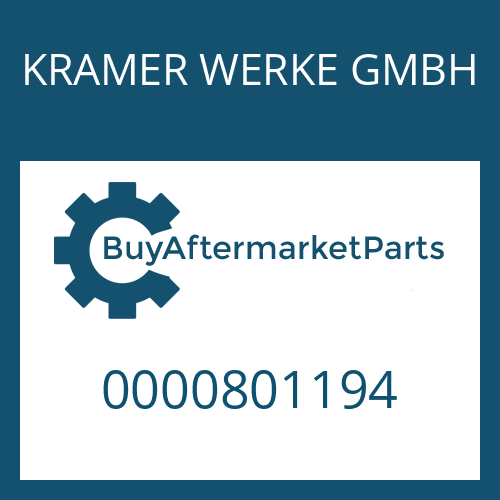KRAMER WERKE GMBH 0000801194 - FORK SHAFT