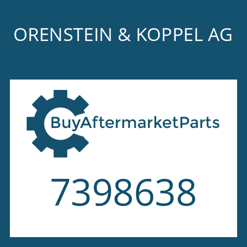 7398638 ORENSTEIN & KOPPEL AG WASHER