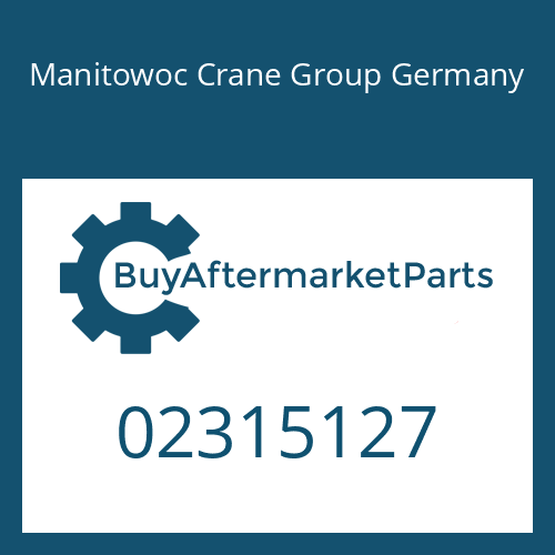 Manitowoc Crane Group Germany 02315127 - FILLER NOZZLE