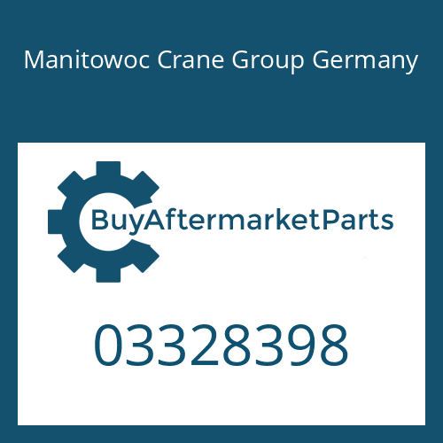 03328398 Manitowoc Crane Group Germany PRESSURE REDUCTION VALVE