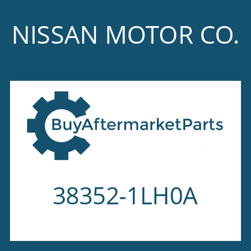 NISSAN MOTOR CO. 38352-1LH0A - BREATHER