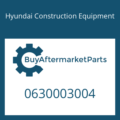 Hyundai Construction Equipment 0630003004 - WASHER