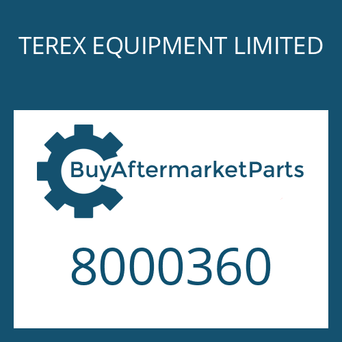 TEREX EQUIPMENT LIMITED 8000360 - WASHER