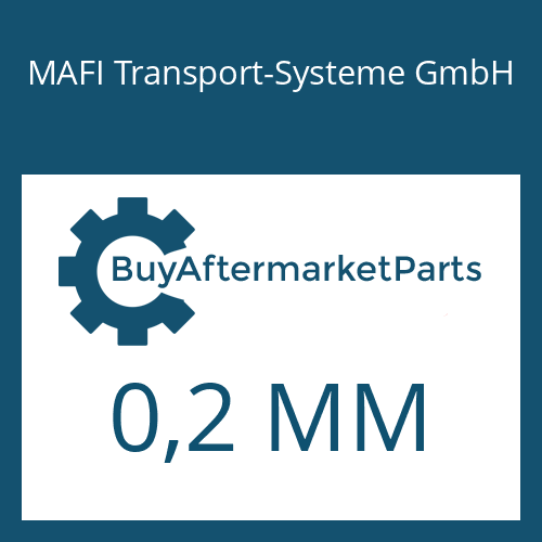0,2 MM MAFI Transport-Systeme GmbH SHIM PLATE