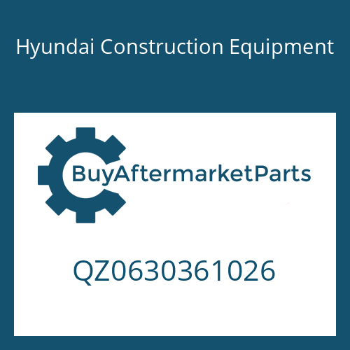 Hyundai Construction Equipment QZ0630361026 - SEALING CAP