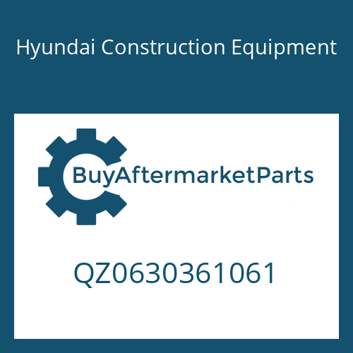 Hyundai Construction Equipment QZ0630361061 - SEALING CAP