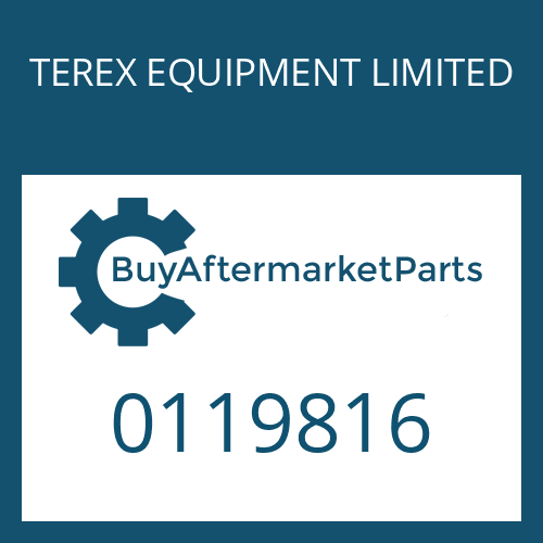 0119816 TEREX EQUIPMENT LIMITED COTTER PIN