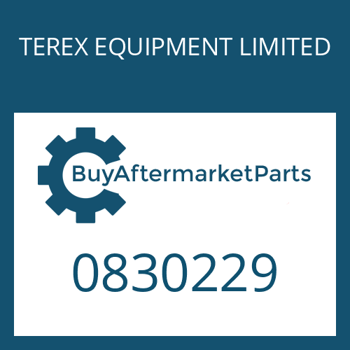 TEREX EQUIPMENT LIMITED 0830229 - O-RING