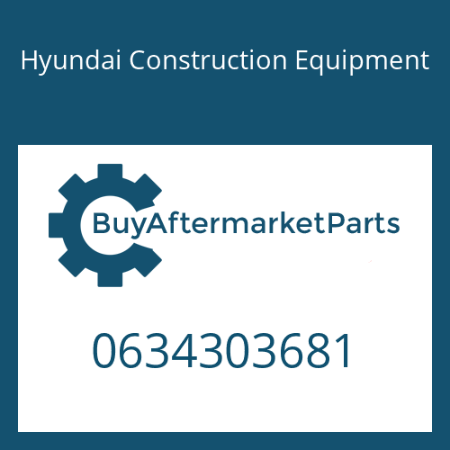 Hyundai Construction Equipment 0634303681 - O-RING