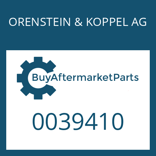 ORENSTEIN & KOPPEL AG 0039410 - O-RING
