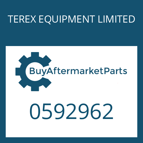 TEREX EQUIPMENT LIMITED 0592962 - O-RING
