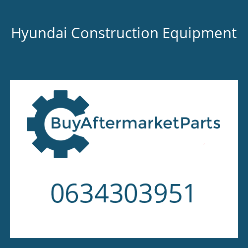 Hyundai Construction Equipment 0634303951 - O-RING