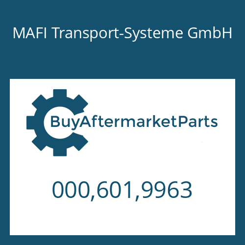 MAFI Transport-Systeme GmbH 000,601,9963 - O-RING