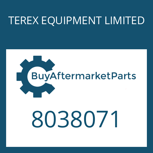 8038071 TEREX EQUIPMENT LIMITED O-RING
