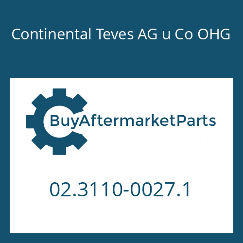 Continental Teves AG u Co OHG 02.3110-0027.1 - O-RING